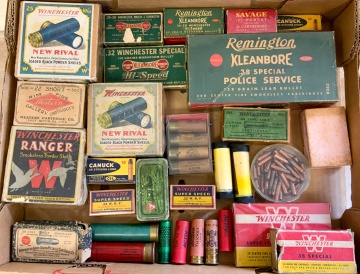 Group of Ammo Boxes, Salesman Samples and Shotgun Shell Boxes