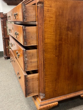 American Curly Maple 4 Drawer Chest