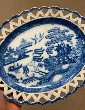 Spode Reticulated Basket and Tray