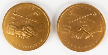 1837 Martin Van Buren & 1841 John Tyler Indian Peace Medal