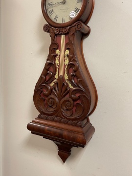 Sawin and Dyer, Boston, Lyre Clock