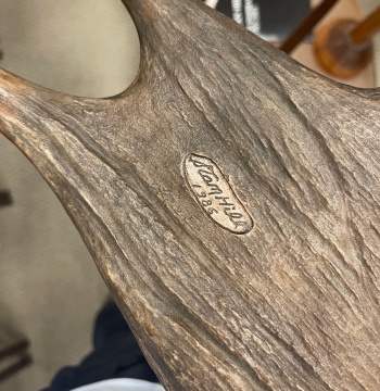 (2) Stan Hill (Mohawk, Native American, 1921-2003) Carved Horn Sculptures