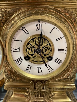 19th Century French Bronze Shelf Clock