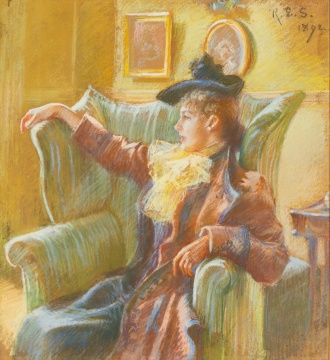 Rosina Emmet Sherwood (American, 1854-1948) "The Black Cuchrade"