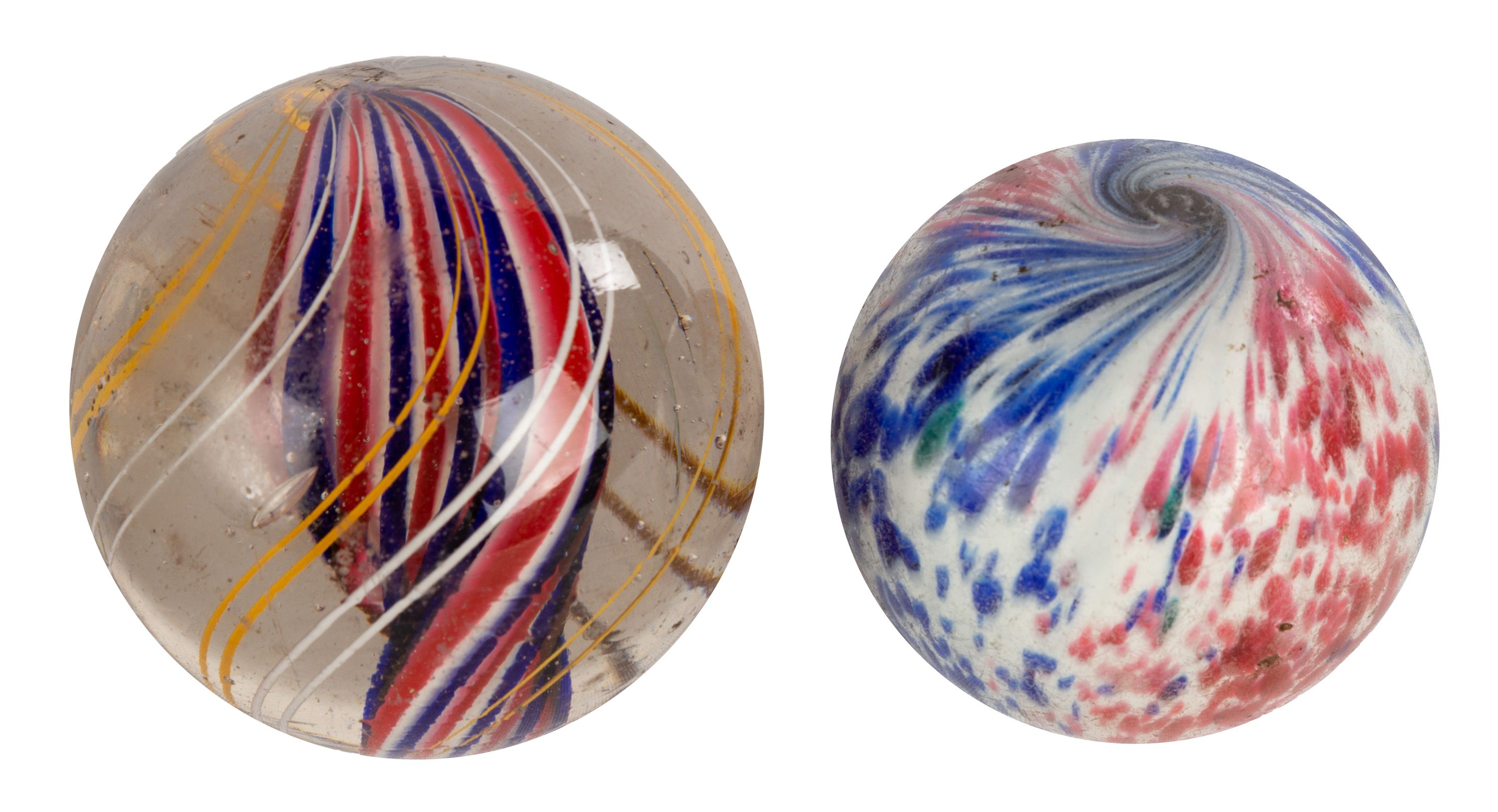 Swirl and Onion Skin Glass Marbles Cottone Auctions