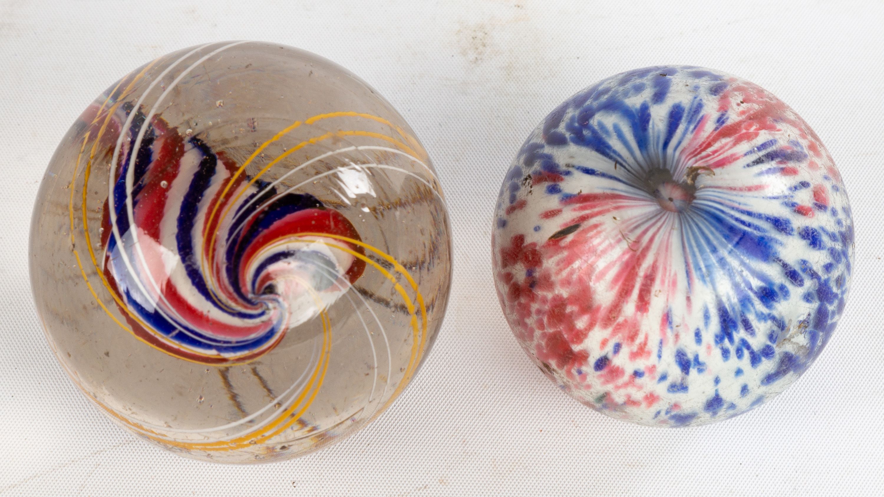 Swirl and Onion Skin Glass Marbles Cottone Auctions