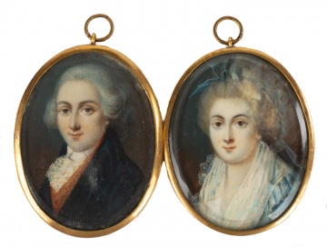 Early 19th Century Watercolor Miniature Portraits