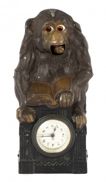 German, Junghans Monkey Novelty Clock