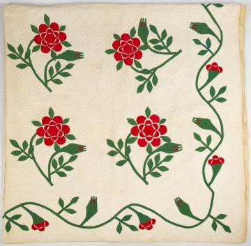 19th Century Rambling Rose Quilt