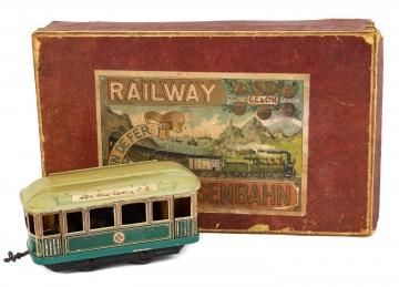 Eisenbahn Railway Tin Trolley Car