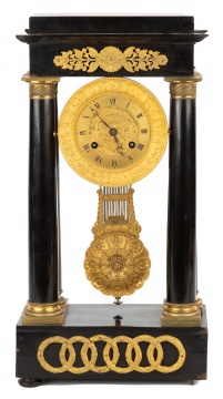 French Portico Clock