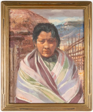 Carl Von Hassler (American, 1887-1969) "Navajo Woman"