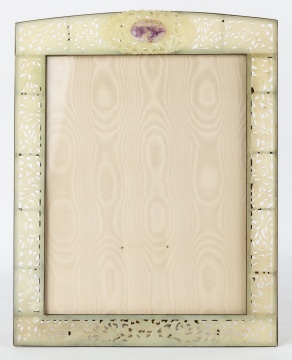 Chinese Carved Jade & Hardstone Picture Frame