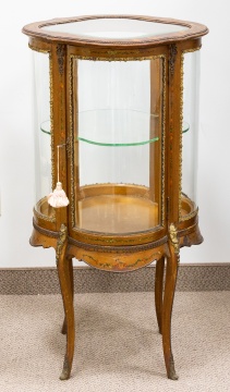 French Bernis Martin Style Hand Painted Vitrine Display Case