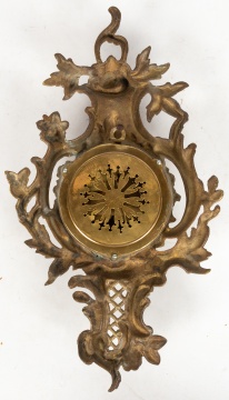 19th Century French Brass Wall Clock