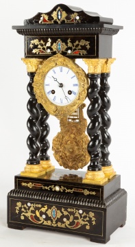 19th Century French Portico Clock