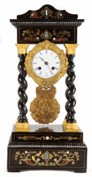 19th Century French Portico Clock
