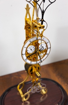 Reproduction English John Wilding Skeleton Clock