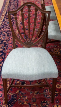 (6) Mahogany Dining Room Chairs in the Manor of Duncan Phyfe