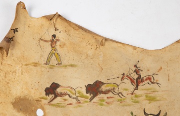 Native American Hand Painted Pictorial Buckskin 