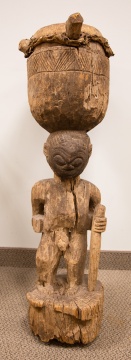 African Figurative Drum