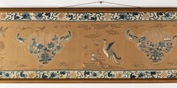 Chinese Silk Embroidered Panel