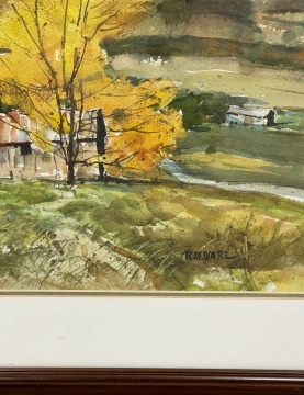 (2) Richard Ware (American, 1913-2011) Watercolors