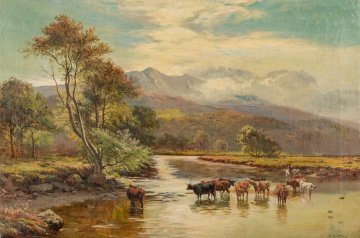 Manner of Sidney Richard Percy (British, 1821-1886) Landscape