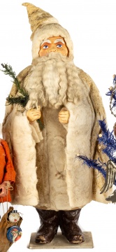 19th Century German White Santa Candy Container