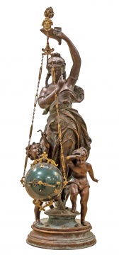 Re-issue Swinging Arm Figural Clock 