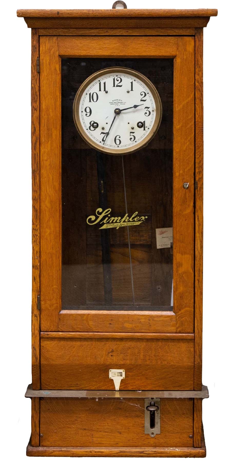 Simplex Time Recorder Company Clock Cottone Auctions