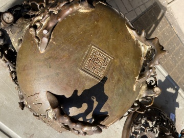 Monumental Chinese Bronze Censor
