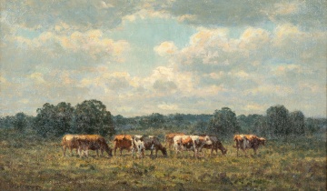 George Arthur Hayes (American, 1854-1945) "The Pasture"