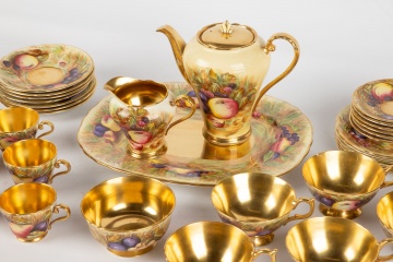 Aynsley Orchard Gold Coffee Set