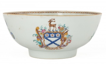 18th Century Chinese Export Porcelain Armorial Bowl