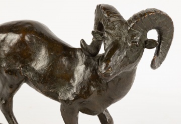 H. Brainard Wright (20th century) Ram Sculpture