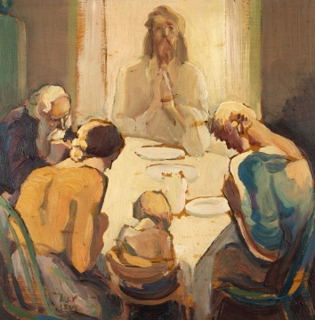Alexander Levy (American, 1881-1947) "Christ Among the Lowly"