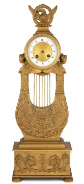 French Empire Gilt Bronze Shelf Clock