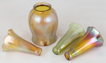 (4) Art Glass Shades