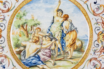 Majolica Charger, Bernardino Mazzarella