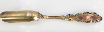 Gorham Enameled Sterling Cheese Scoop