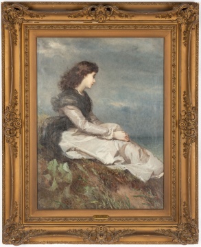 Wilhelm Amberg (German, 1822-1899) Seated Woman