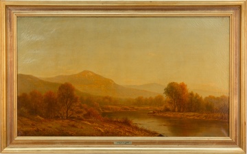Charles Wilson Knapp (American, 1822-1900) Hudson River School Landscape