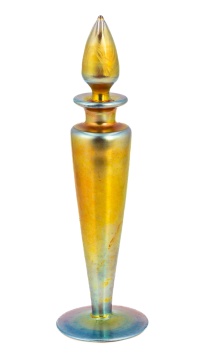 Steuben Gold Aurene Perfume Bottle