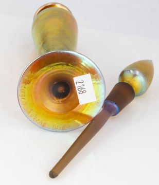 Steuben Gold Aurene Perfume Bottle