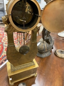 French Empire Gilt Bronze Shelf Clock