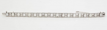 Approx. 16.76 CT Diamond and Platinum Bracelet