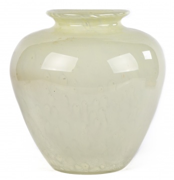 Steuben White Cluthera Vase