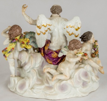 Meissen Figural Group with Father Time