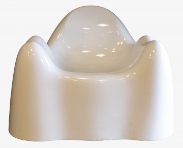 Wendell Castle (American, 1932-2018) "Molar Group" White Armchair